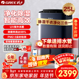 格力（GREE）【除湿净化一体机】除湿机抽湿机家用25升/天单间≤50㎡空气净化UV除菌除潮防霉吸湿干衣DH25EPA1B