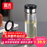 富光尚宇系列单层闷茶玻璃杯 男女士水杯高硼硅玻璃杯子泡茶杯500ml