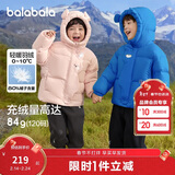 巴拉巴拉balaOne儿童羽绒服男童女童冬连帽外套保暖2025三防209425107205