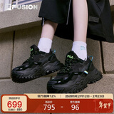 FILA FUSION斐乐潮牌女鞋女子运动鞋2025年硬糖鞋厚底老爹鞋女
