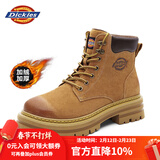 Dickies男士马丁靴高帮时尚男靴工装靴情侣靴男 土黄-加绒 39-男女款