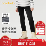 巴拉巴拉balaOne儿童加绒打底裤女童加厚保暖2025冬装长裤子209425123003