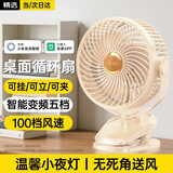 科沃桌面小风扇适用于小米米家APP控制夹子风扇壁扇多功能台式宿舍办公室壁挂米家版100档循环风