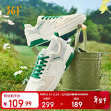 361°运动鞋男春夏季复古百搭厚底保暖小白休闲板鞋子男672416602F-2