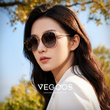 威古氏（VEGOOS）太阳镜女韩版街拍金属潮流防紫外线偏光驾驶开车墨镜女 SY8063