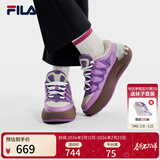 斐乐 斐乐官方女鞋CARROT摩登板鞋萝卜鞋休闲厚底鞋子女 浅桑葚紫/香槟棕色 F12W411201IPA 38