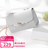 爱情海牛皮斜挎包包女包轻奢品牌链条单肩女送生日情人节礼物女朋友老婆