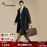暇步士（Hush Puppies）旅行包男士复古真皮高档头层牛皮时尚随身通勤大容量登机包行李包 深咖色HA-1311009W-504