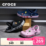 卡骆驰（CROCS）洞洞鞋贝雅卡骆班轻便耐磨一脚蹬休闲鞋|205089 黑色/白色-066 44 (280mm)