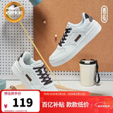 鸿星尔克男鞋秋季新款运动板鞋小白鞋子休闲厚底学生百搭板鞋51122101113