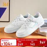 361°运动女鞋春夏季学生复古厚底增高小白休闲板鞋子女682116601F-8