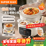 苏泊尔（SUPOR）电炖锅  隔水炖锅炖汤盅煲汤锅 燕窝炖盅婴儿煮粥 电炖盅4.5L家用上蒸下炖微压电炖锅DZ25YC891