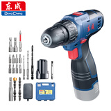 东成16V锂电钻WJZ1601D手电钻充电式电动螺丝刀起子机+18件套附件套装