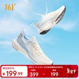 361°运动鞋男飞鱼针织网面透气轻质减震休闲跑步鞋子男672412216F-4