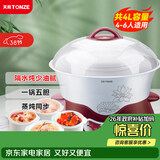 天际（TONZE）电炖锅 电炖盅 隔水炖锅 煲汤锅炖汤锅 熬粥养生锅 煮粥锅 蒸炖一体 白瓷5胆 DGD40-40DWG 4L