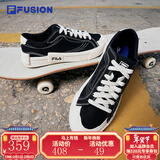 FILA FUSION斐乐男鞋潮牌板鞋情侣运动鞋休闲鞋经典帆布鞋男女鞋 黑色-BK 情侣款 42.5