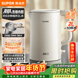 苏泊尔（SUPOR）2L大容量 电热水壶烧水壶开水壶电水壶煮水壶 有钛健康无缝内胆 一键开盖 2200W大功率 SW-20J02T