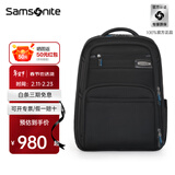 新秀丽（Samsonite）双肩包现代商务包大容量科学收纳背包电脑包男包17英寸\BQ3 黑色