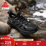 匹克采风1.0凉鞋运动拖鞋男洞洞鞋女户外涉水鞋厚底增高轻便沙滩鞋男 【男款】夜魅黑 42