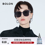 BOLON暴龙眼镜太阳镜防晒墨镜偏光镜男女款韩版经典方框遮阳镜 BL3027 大码BL3037C12-灰色
