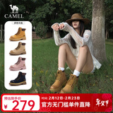 骆驼（CAMEL）【迪丽热巴同款】山越马丁靴秋冬新款高帮户外工装靴大黄靴女 L25W076018 女款土黄 37