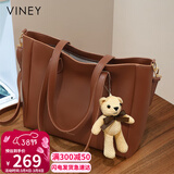 viney牛皮包包女包大容量托特包轻奢斜挎单肩包生日女神节38妇女节礼物