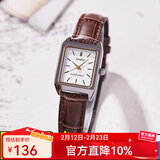 卡西欧（CASIO）手表女 复古小方表 气质女表 简约指针学生石英表情人节礼物 LTP-V007L-7E2