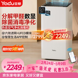亚都（YADU）空气净化器 卫健委备案 冠状病消毒机 UFCO分解技术除甲醛烟味异味除甲流KJ550F-T550(Hi)甲醛数显