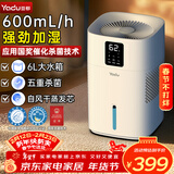 亚都（YADU）无雾加湿器卧室母婴纯净型空气加湿器家用办公室桌面冷蒸发式上加水增湿器取暖伴侣SZ650-M9S