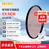 耐司（NiSi）nd滤镜 减光镜 滤镜 中灰密度镜滤镜微单反相机滤镜多层镀膜低色偏光学玻璃 ND8 【JD/SF发货】72mm
