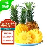 京鲜生 徐闻香水菠萝 净重3斤 单果650g+ 2粒 生鲜水果源头直发