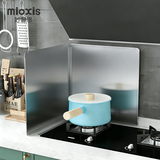 妙馨思厨房挡油板炒菜防溅油烟机隔热隔油防油挡板煤气灶台不锈钢2折