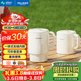 美菱（MeiLing）便携式烧水壶电水壶折叠不锈钢水壶旅行出差电热水壶烧水杯家用养生壶火锅宿舍泡面杯MH-JY0601