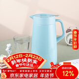 虎牌（TIGER）保温壶 304不锈钢时尚保温壶PWO-A16C-AC 水蓝色 1.6L