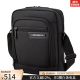 新秀丽（Samsonite）男包单肩包斜挎包10.1英寸平板电脑包背包通勤包商务休闲包旅行包 Black黑色小挎包时尚竖款 均码 26*20*7.5cm