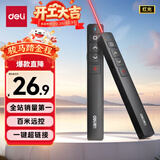 得力（deli）翻页笔教师用ppt投影笔激光翻页笔激光笔演讲笔 无线演示翻页器课件笔 逗猫笔红光 黑色MA58