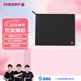 CHERRY樱桃 鼠标垫中号 办公桌垫 键盘垫 游戏鼠标垫 高密纤维顺滑鼠标垫 黑色细面 360*280*4mm