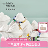 大英博物馆东方梦境香灰琉璃十八籽轻奢手链女款手串送女生情人节礼物