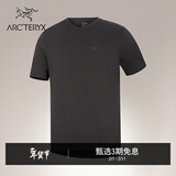 ARC'TERYX始祖鸟 KADEM CREW SS 透气 男子 速干短袖T恤 Black Heather/黑灰色 M