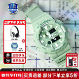 卡西欧（CASIO）学生男表G-SHOCK防水黑武士运动表石英手表新年情人节礼物GA-2100 GAX-100CSB-3A月相潮汐图显示