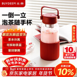 北鼎（Buydeem）泡茶随手杯 茶水分离玻璃水杯男款女款 泡茶杯子耐用便携办公礼物