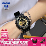 卡西欧（CASIO）【手表礼物】男手表G-SHOCK黑武士悟空黑金潮流时尚运动电子表 GA-110GB-1A经典黑金-人气推荐
