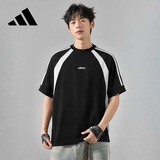阿迪达斯（adidas）t恤男女同款短袖夏季棉质百搭潮流宽松半袖休闲运动T恤KB8502 L