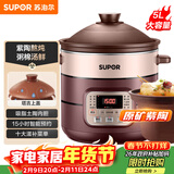 苏泊尔（SUPOR）电炖锅 电炖盅 煲汤锅炖汤锅 电煮锅 燕窝炖盅 煮粥神器 电砂锅 5L家用陶瓷内胆DG50YC806多功能锅