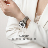 表带哥适用苹果手表s12表带apple watch s11夏天夏季透气女款iwatchs9/10/8/7/se2/3小蛮腰手链条式女士