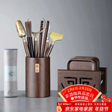 尚言坊茶杯垫茶道功夫茶具配件茶盘茶桌摆件实木隔热垫茶托底托茶杯垫托