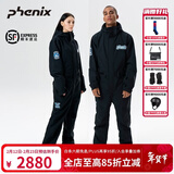 phenix 菲尼克斯 SP27系列 连体滑雪服男女防水防风户外单板双板情侣款 黑色 L