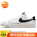 耐克NIKE板鞋女经典缓震BLAZER LOW '77休闲鞋DC4769-102白/黑36.5