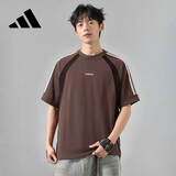 阿迪达斯（adidas）t恤男女同款短袖夏季棉质百搭潮流宽松半袖休闲运动T恤KB8503 L