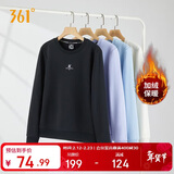 361°卫衣女秋冬季加绒外套运动休闲圆领长袖套头衫上衣662344801D-6